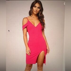“Sweetest Downfall Dress” Hot Pink Mini